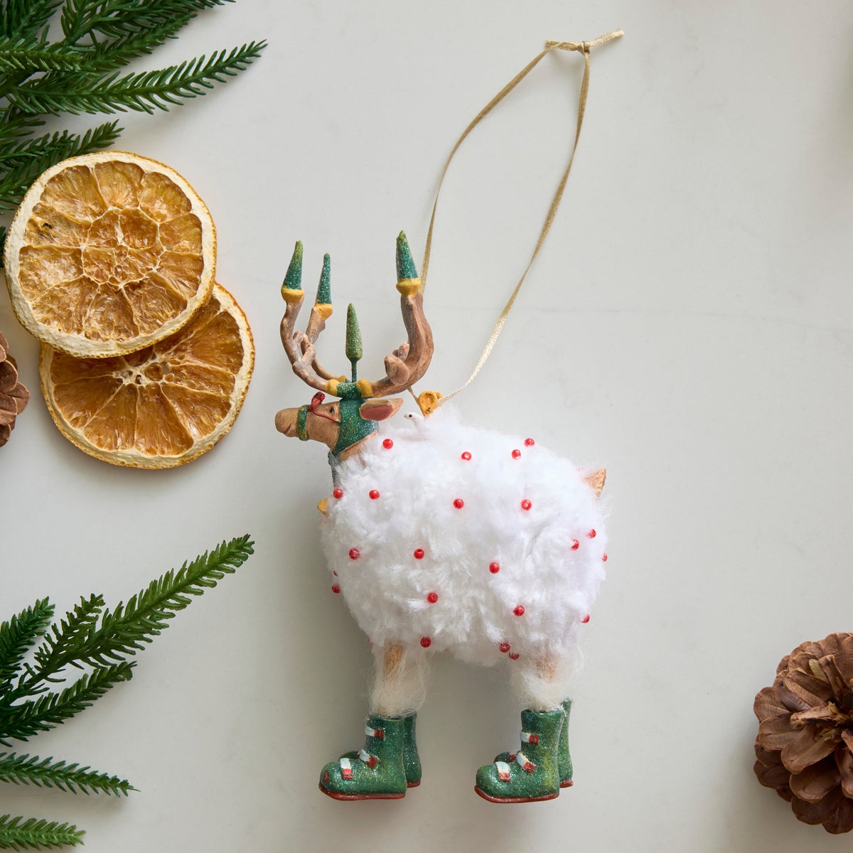 Patience Brewster Dash Away Blitzen Reindeer Ornament - Image 2