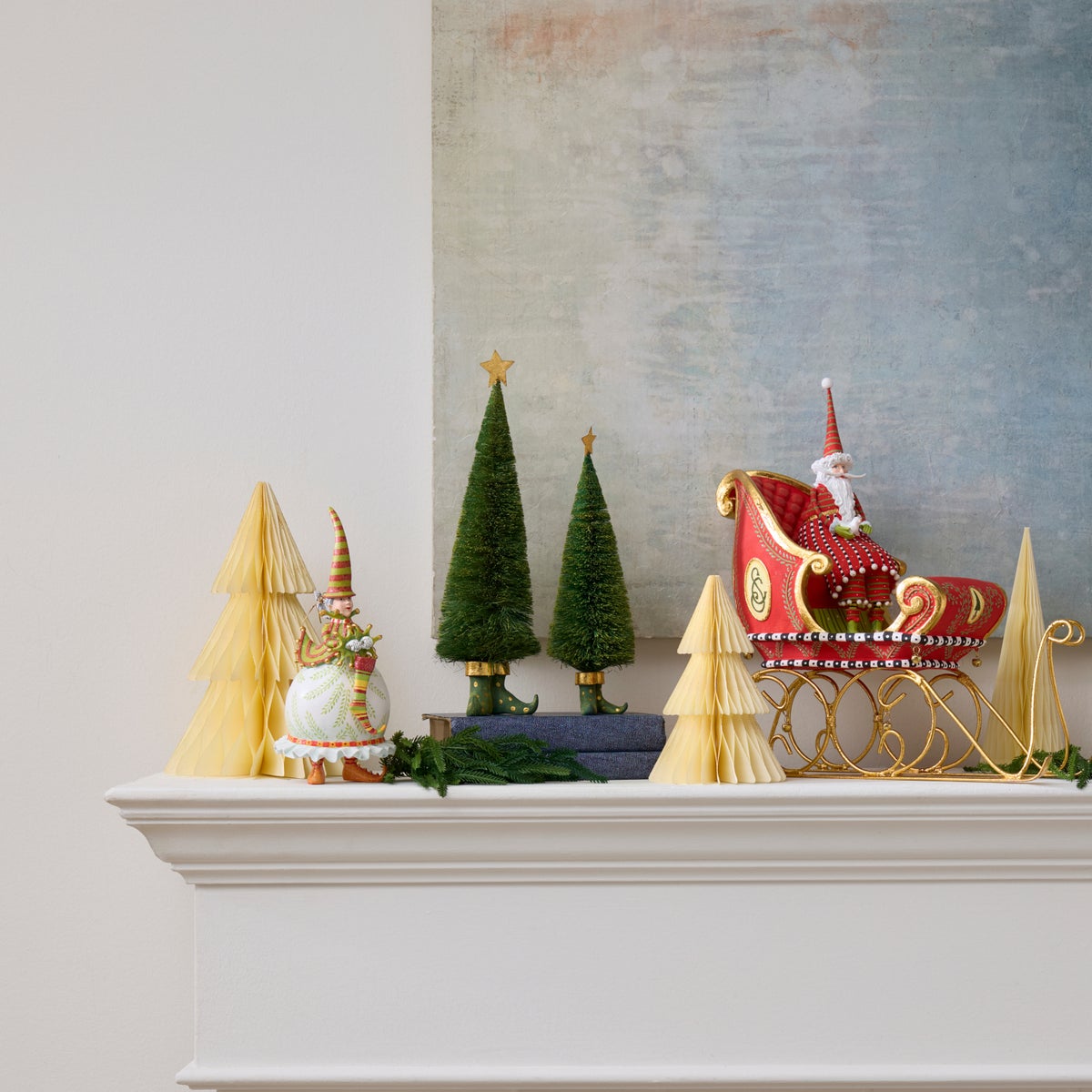 Patience Brewster Dash Away Sisal Elf Tree Figures - Image 5