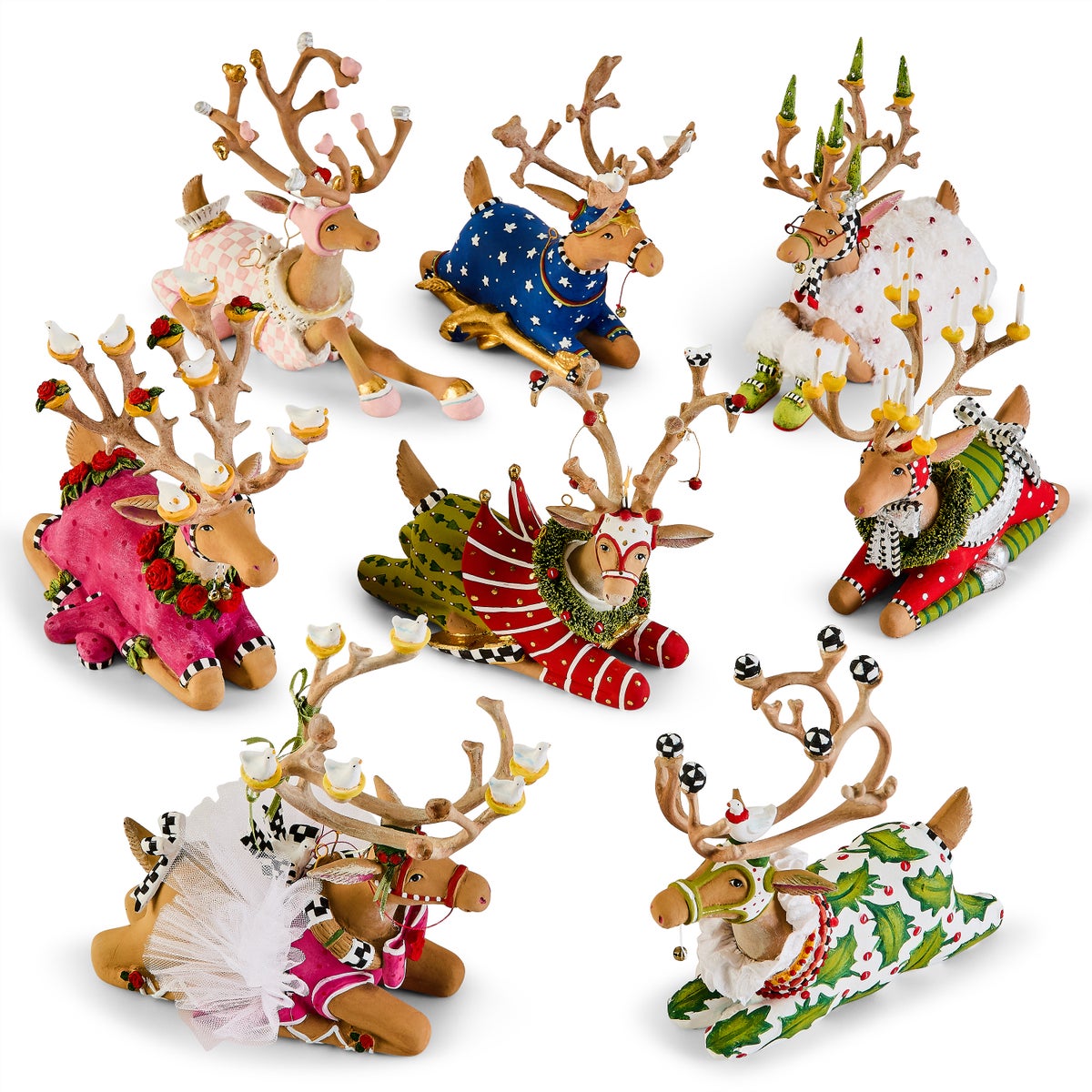 Patience Brewster Dash Away Sitting Prancer Reindeer Figure - Image 7