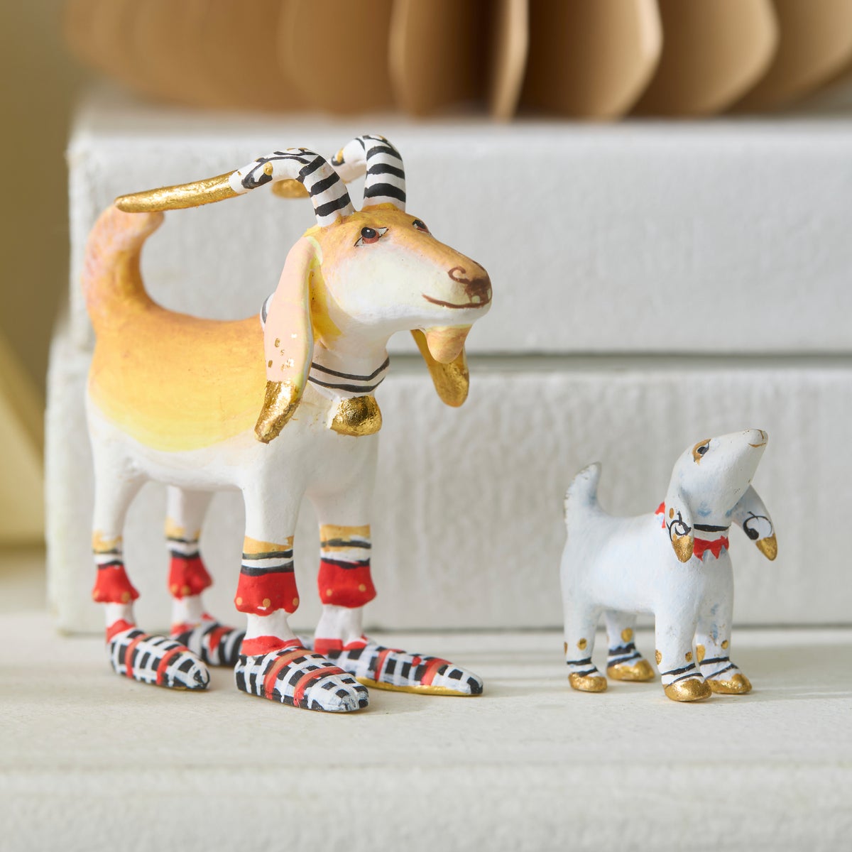 Patience Brewster Mini Nativity Nathan & Noel Goat Figures - Image 2