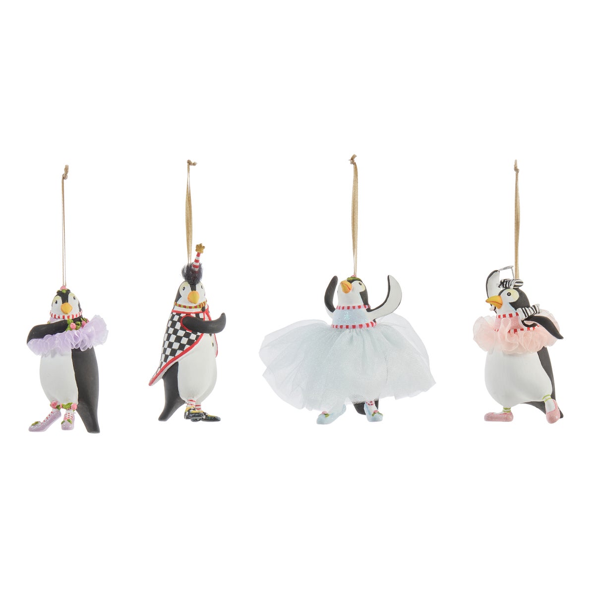 Patience Brewster Penguins En Pointe Mini Ornaments, Set of 4 - Image 3