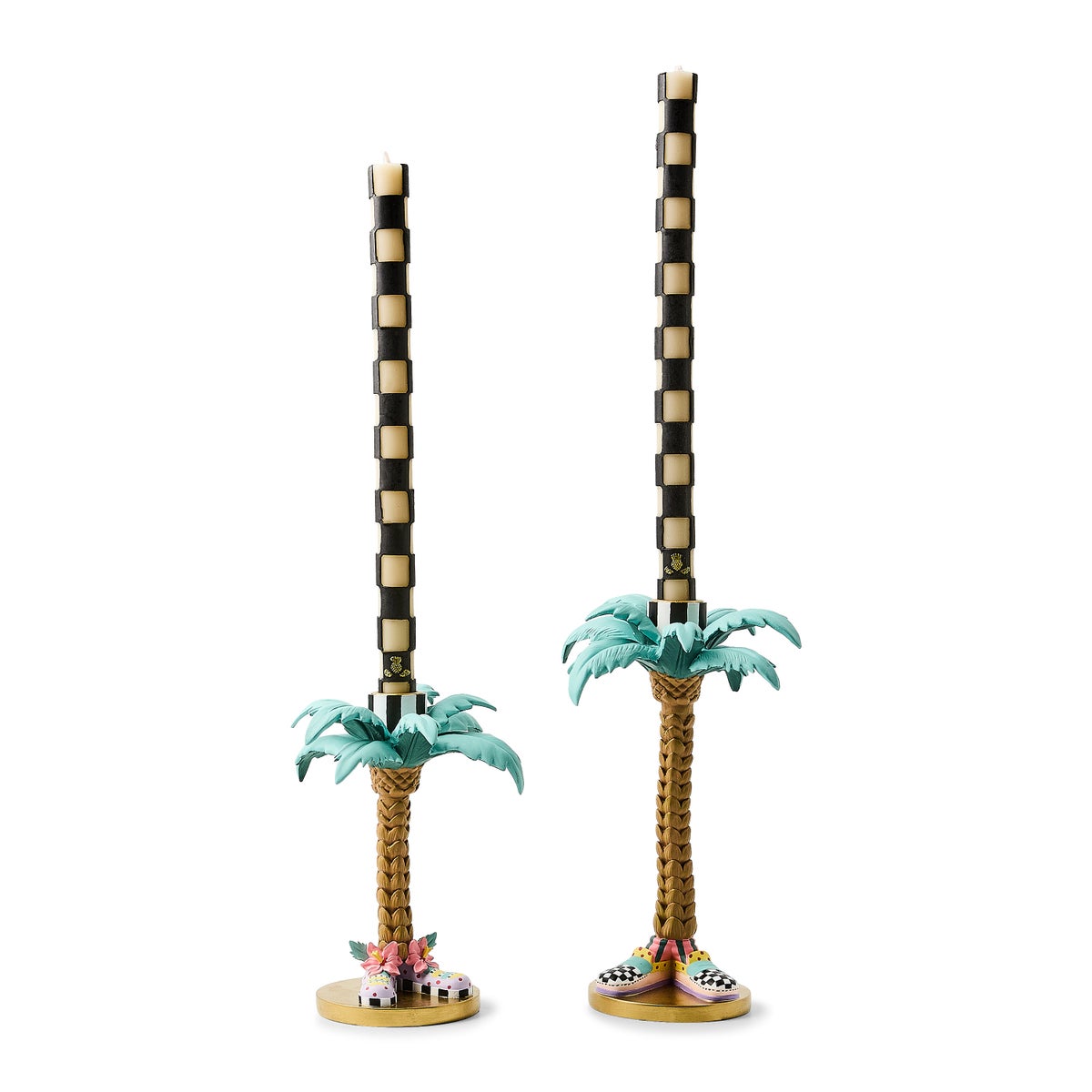 Patience Brewster Palm Tree Candle Holders, Set of 2 - Image 5