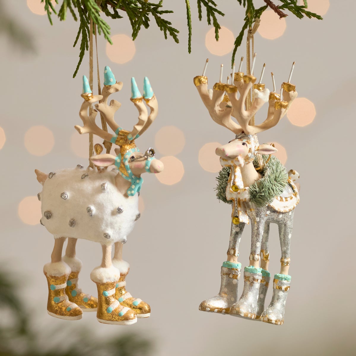 Patience Brewster Moonbeam Reindeer Mini Ornaments Set - Image 4
