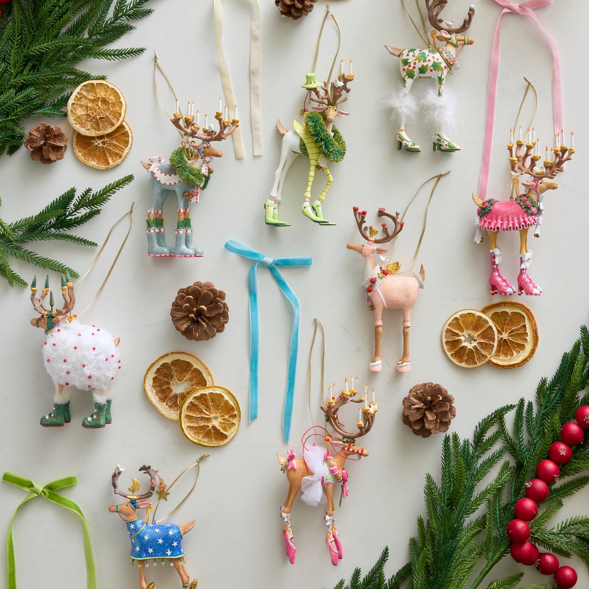 Patience Brewster Dash Away Reindeer Ornament Set - Image 3