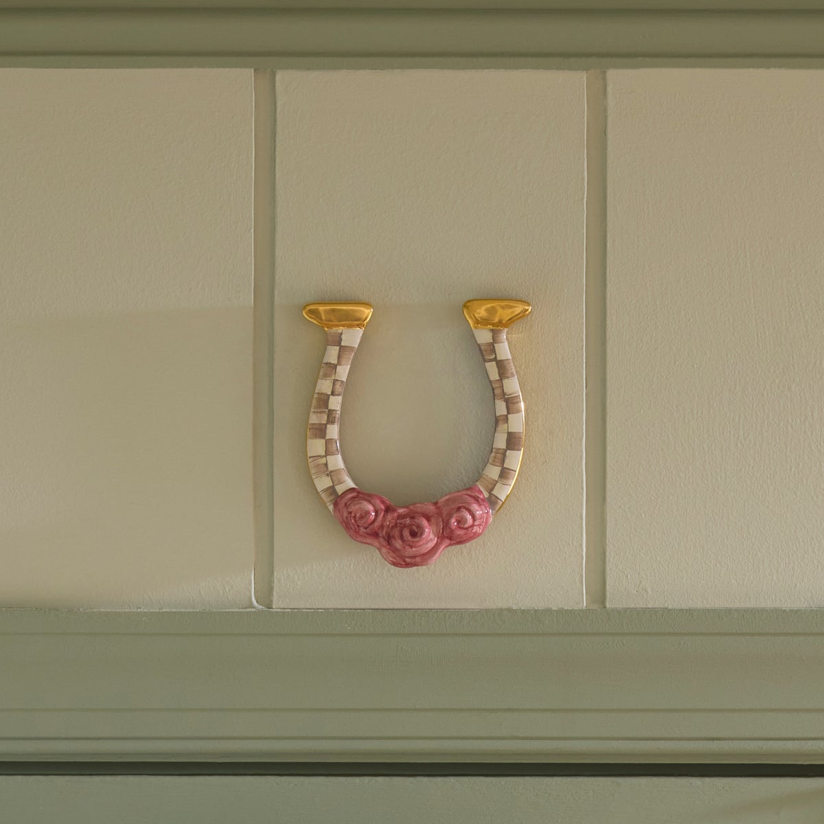 Mocha Check Horseshoe - Image 3