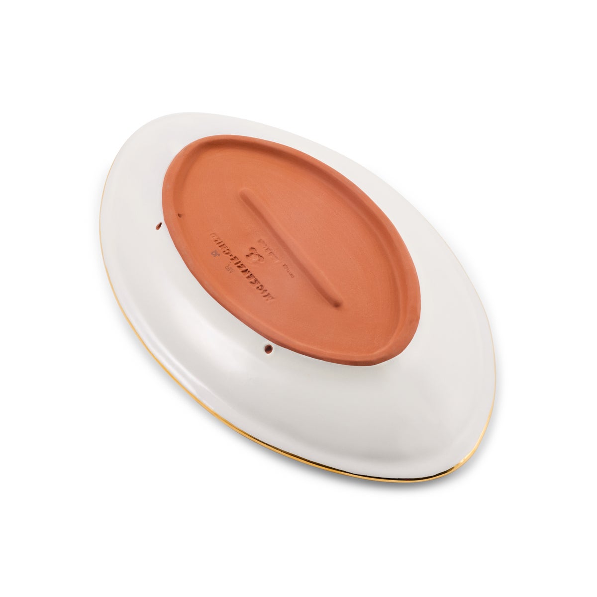 Violet Check Football Platter - Image 4