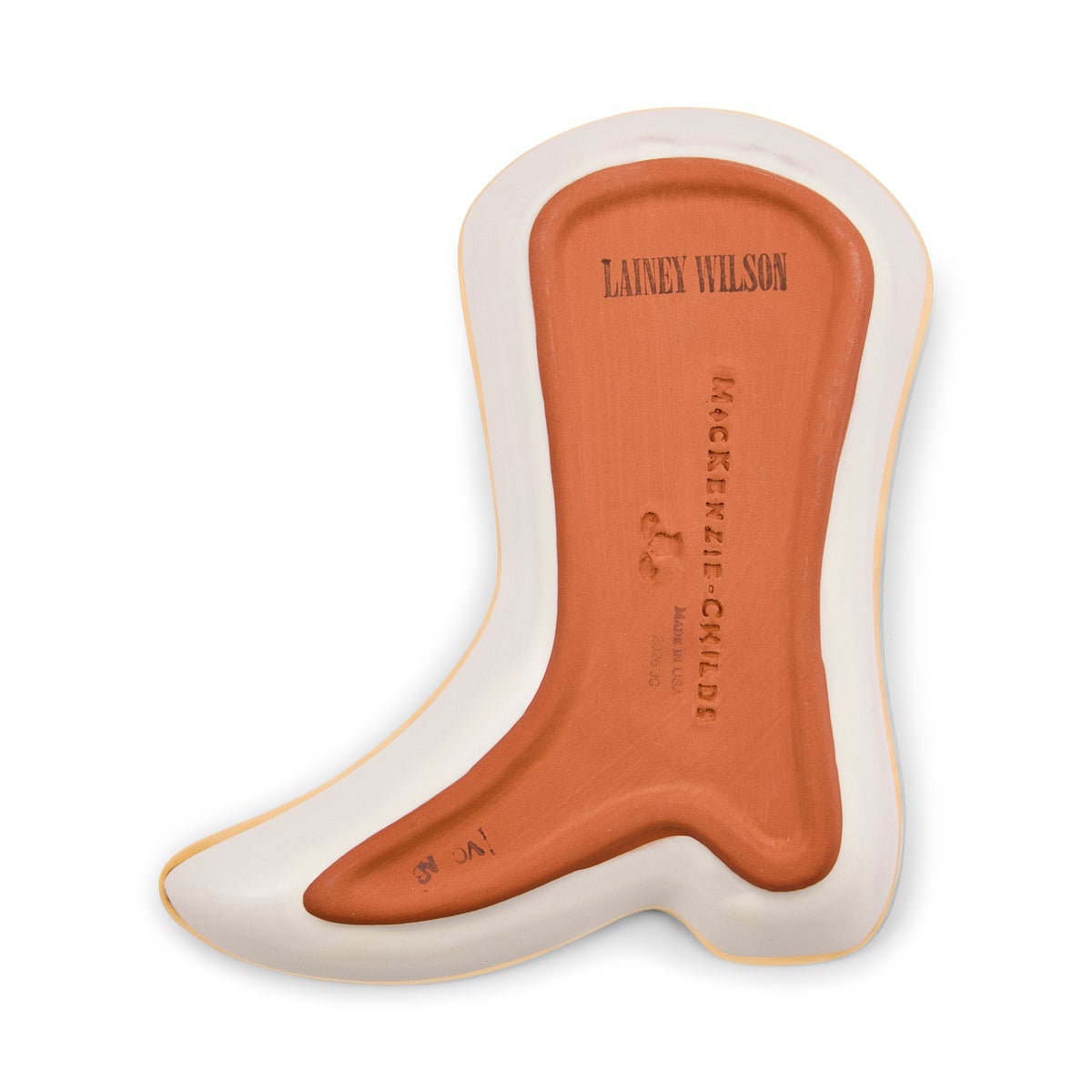 Lainey Wilson Courtly Check Cowgirl Boot Dish - Image 3