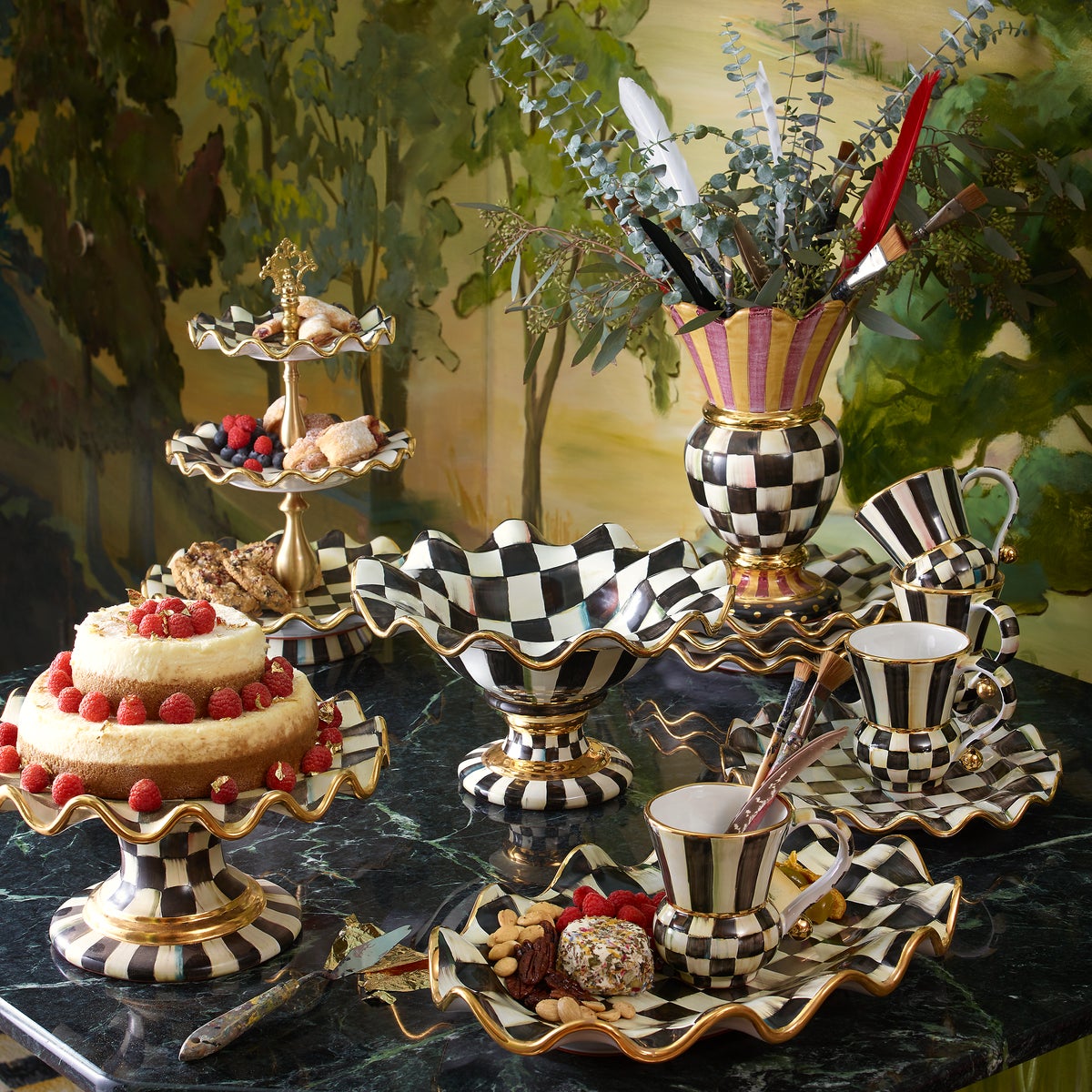 Courtly Check Ceramic Mug - Image 2