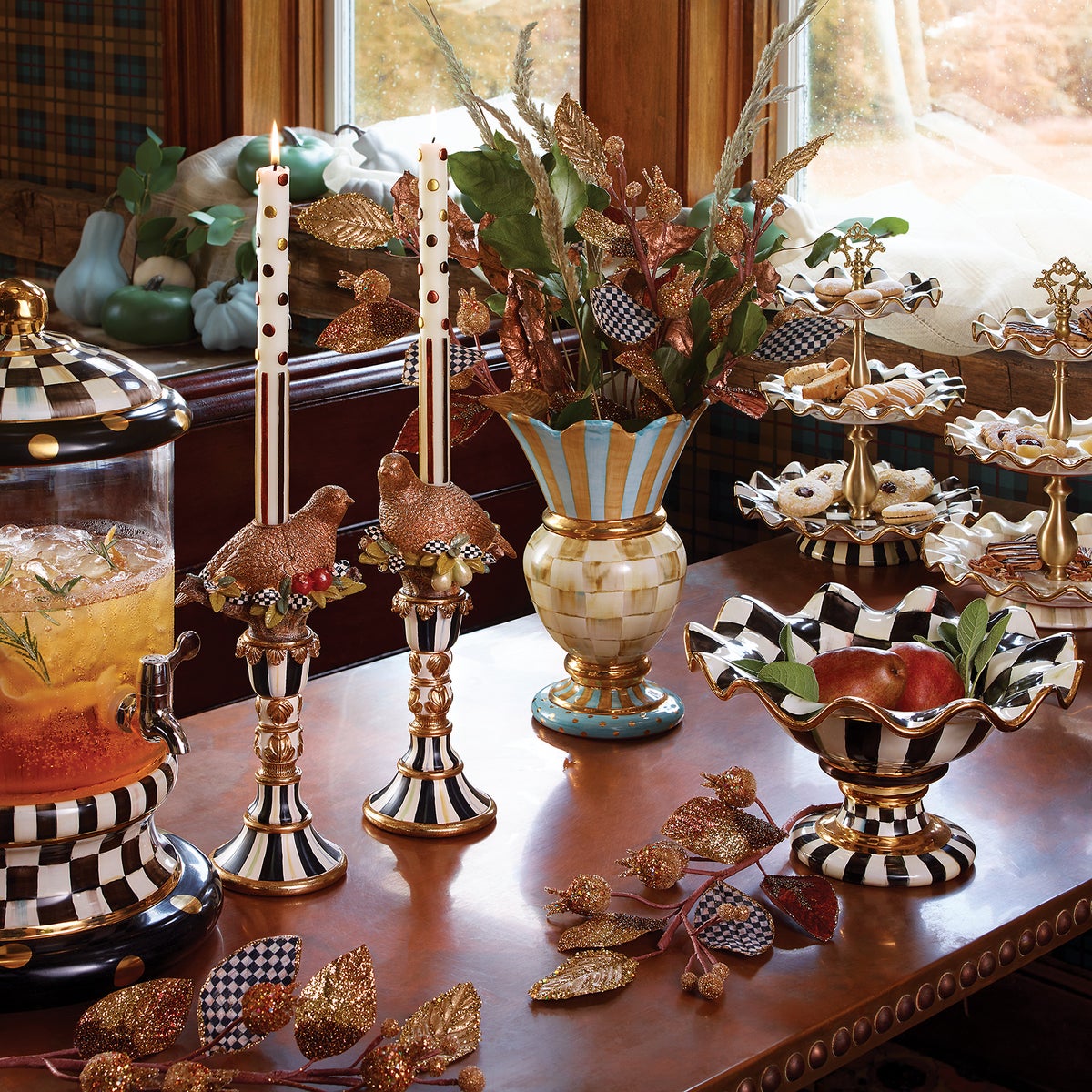 Courtly Check Ceramic Three Tier Sweet Stand - Image 6