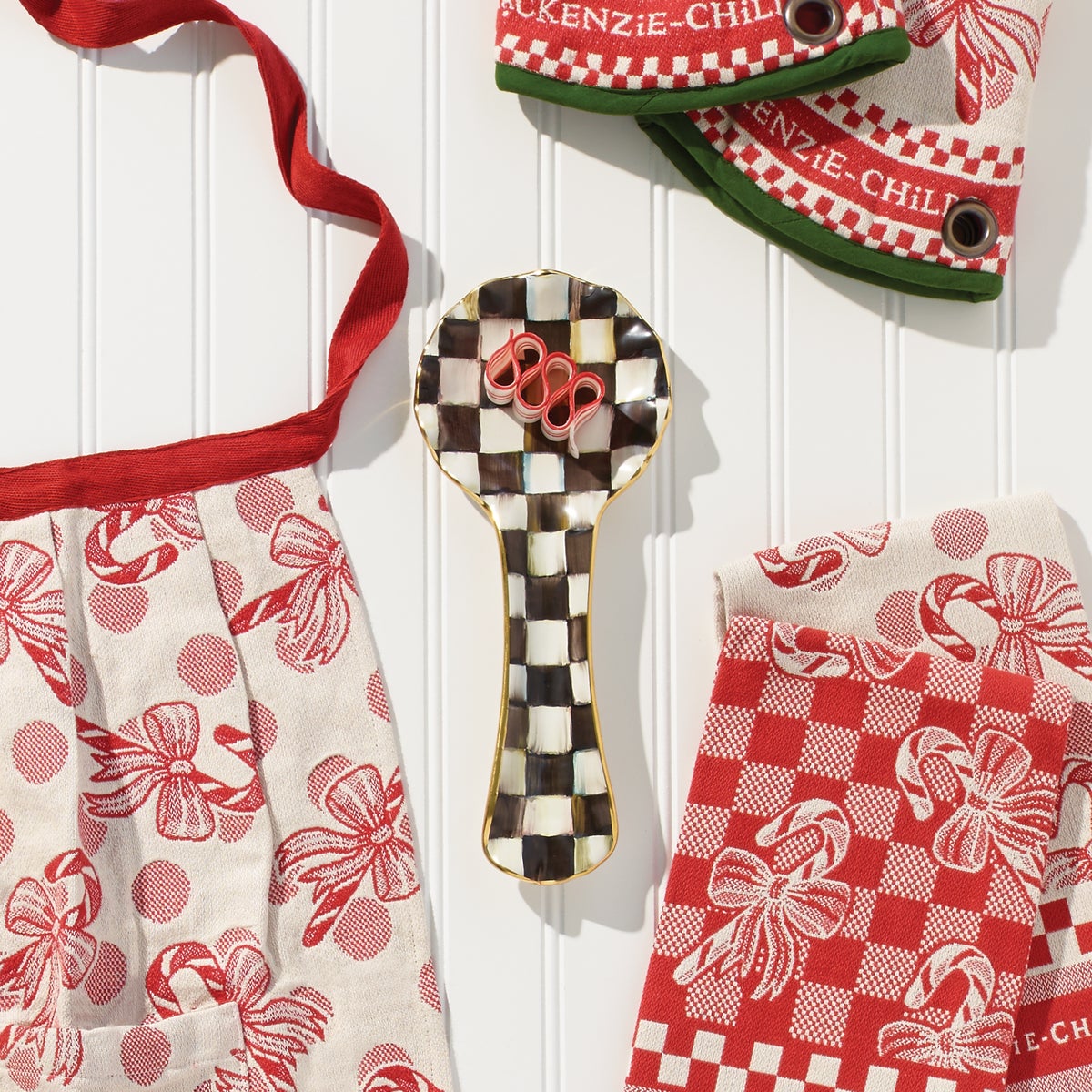 Courtly Check Ceramic Spoon Rest - Image 4