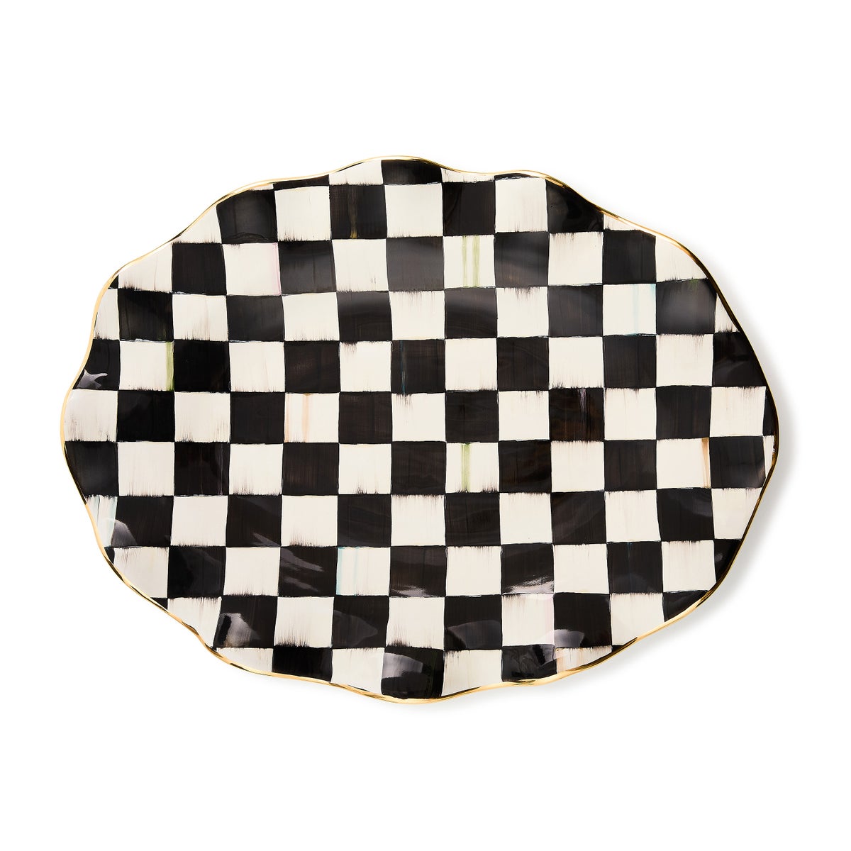 Courtly Check Ceramic Large Serving Platter - Image 7