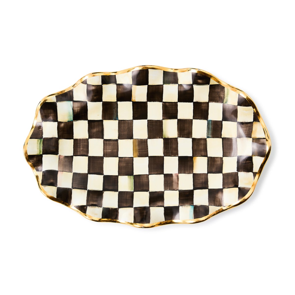 Courtly Check Ceramic Serving Platter - Image 4