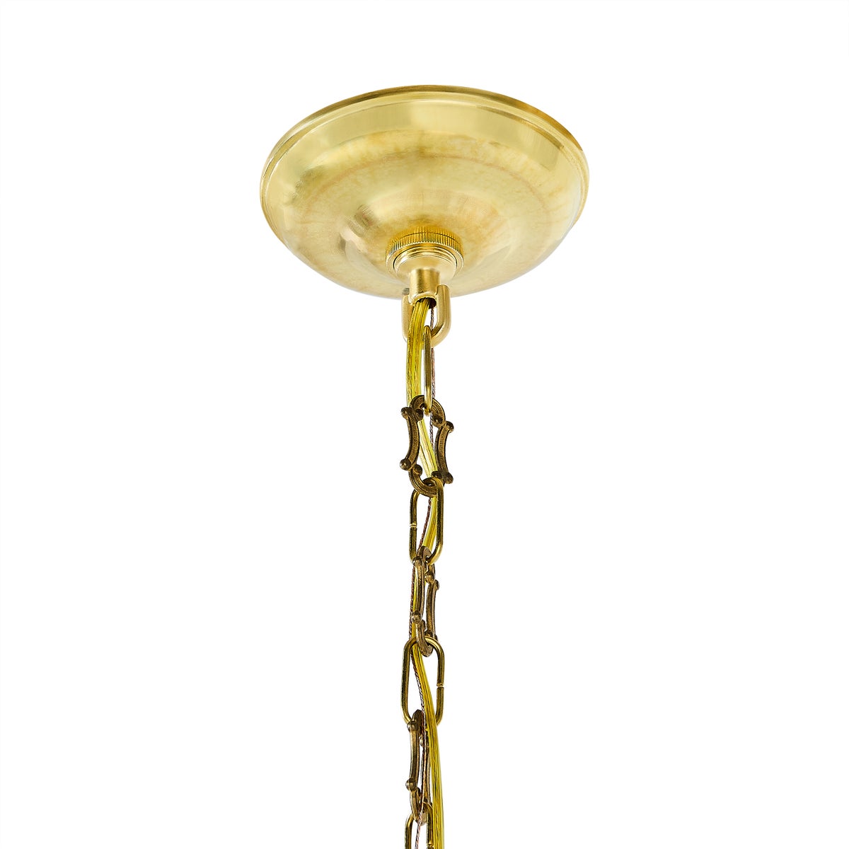Rosy Check Flared Ceramic Pendant Lamp - Image 2