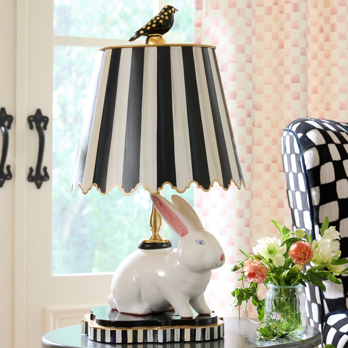 Rabbit Warren Ceramic Tall Table Lamp - Image 2