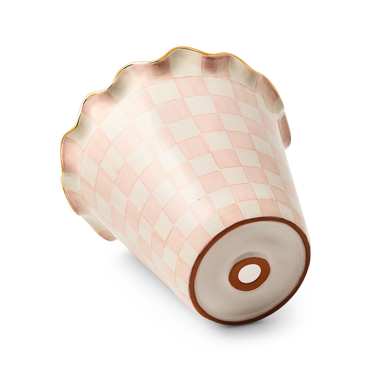 Rosy Check Ceramic Jumbo Garden Pot - Image 2