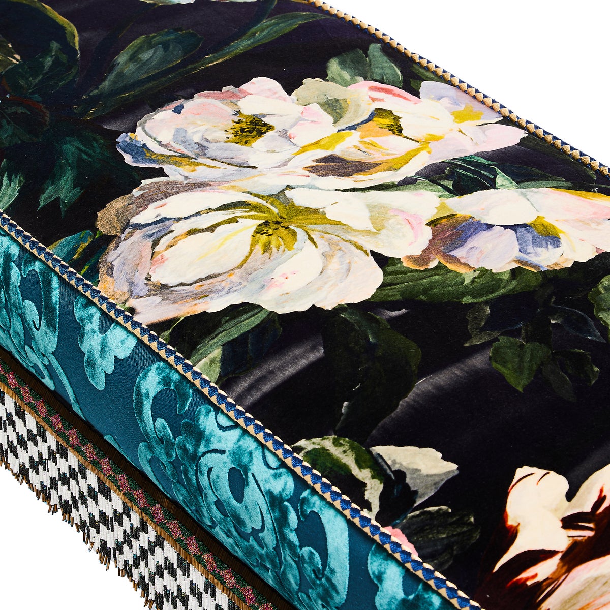 Moonlight Garden Floral Scuttlebutt Bench - Image 3