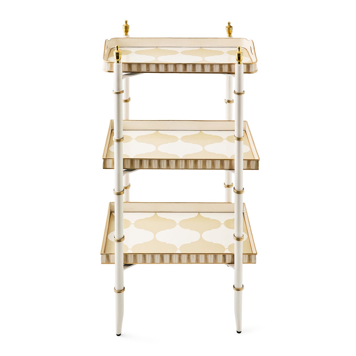 Mocha 3-Tier Tray Table - Image 4