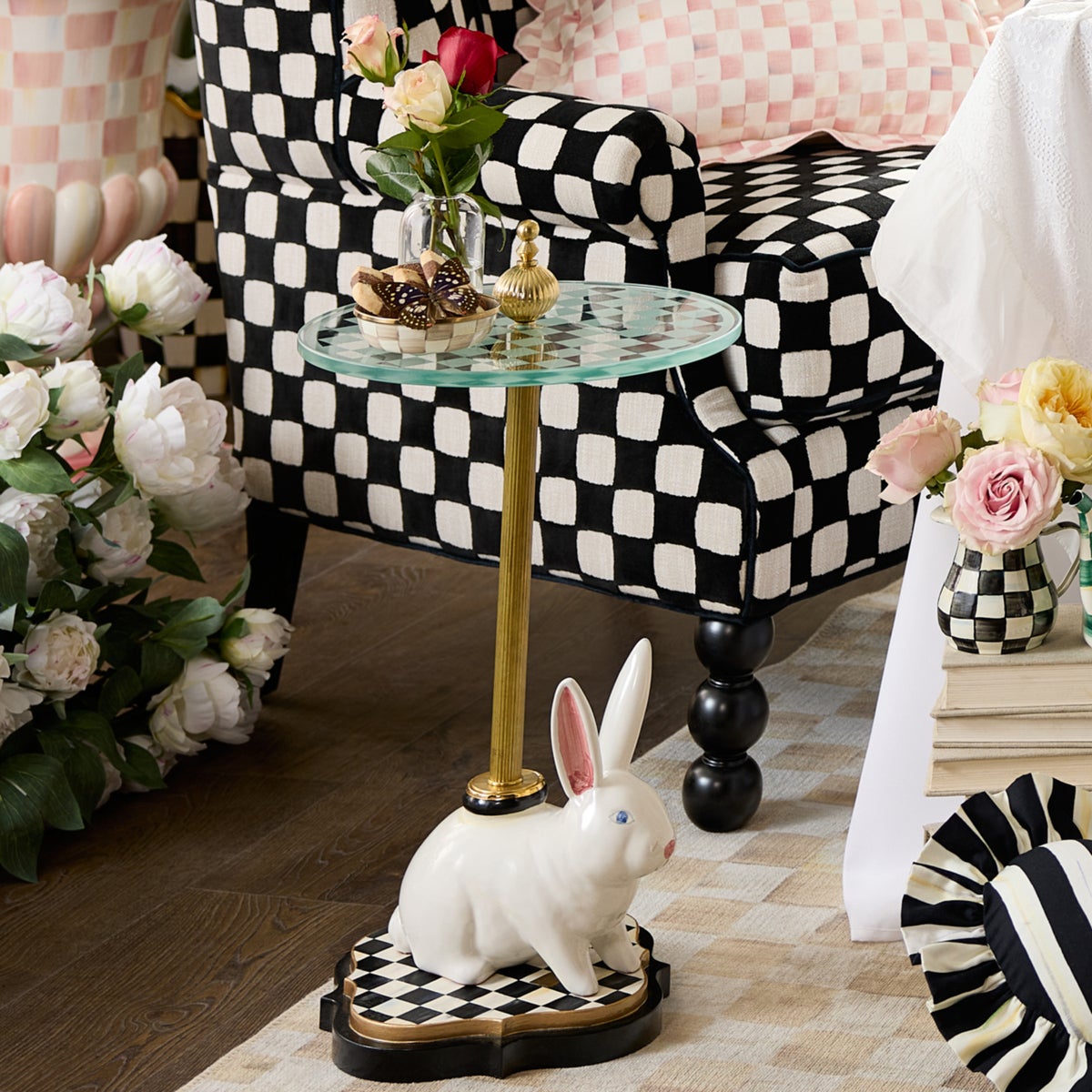 Rabbit Warren Ceramic Accent Table - Image 2