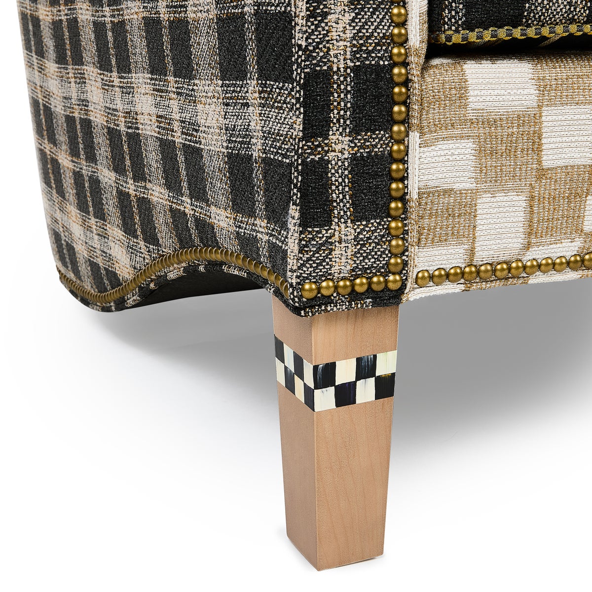 Mad for Plaid Wing Chair - Image 8