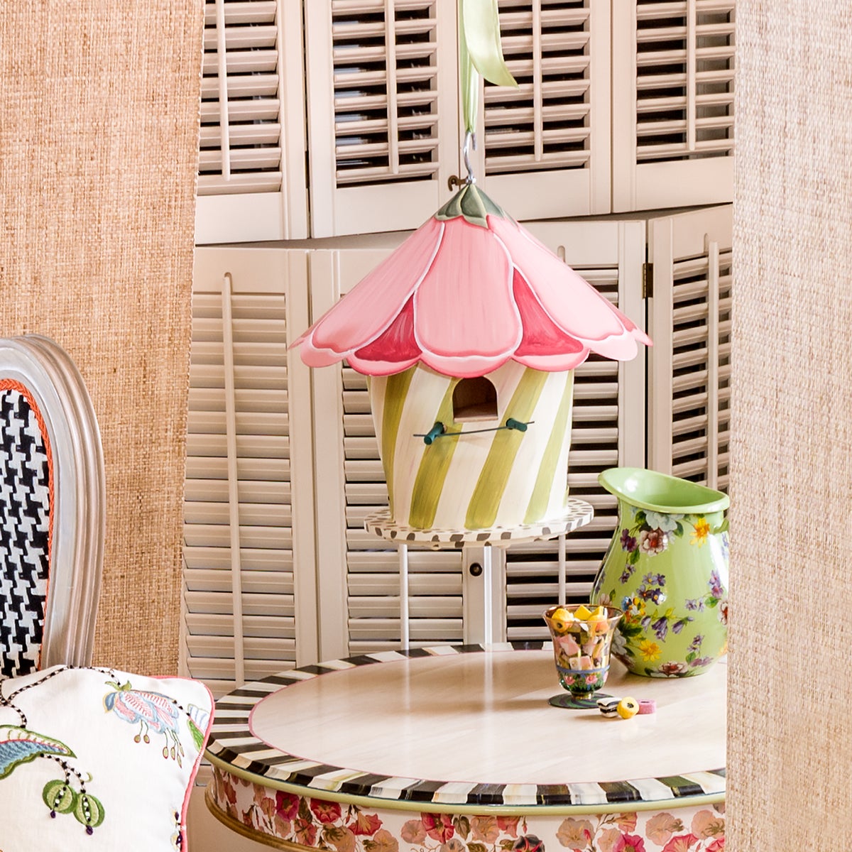 Hollyhock Birdhouse - Image 3
