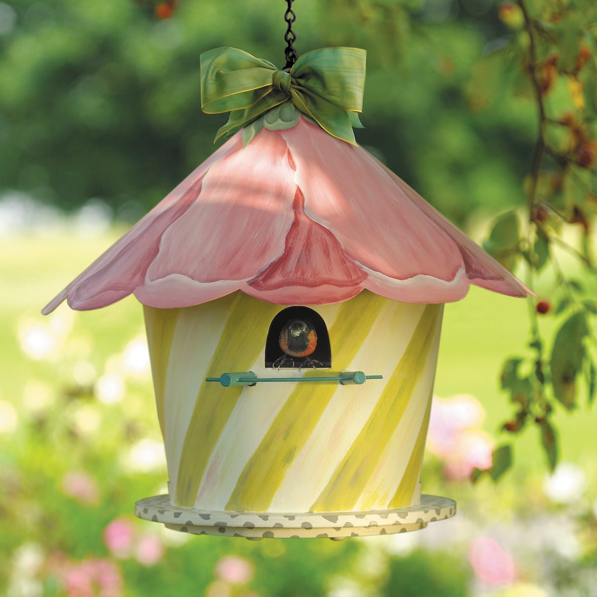Hollyhock Birdhouse - Image 4