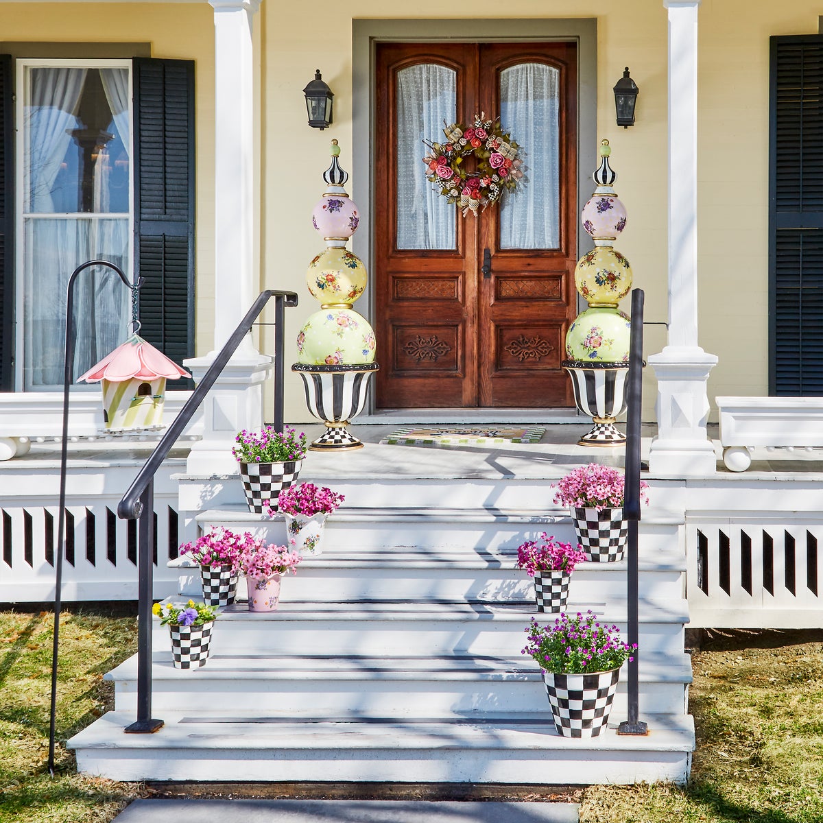 Hollyhock Birdhouse - Image 6