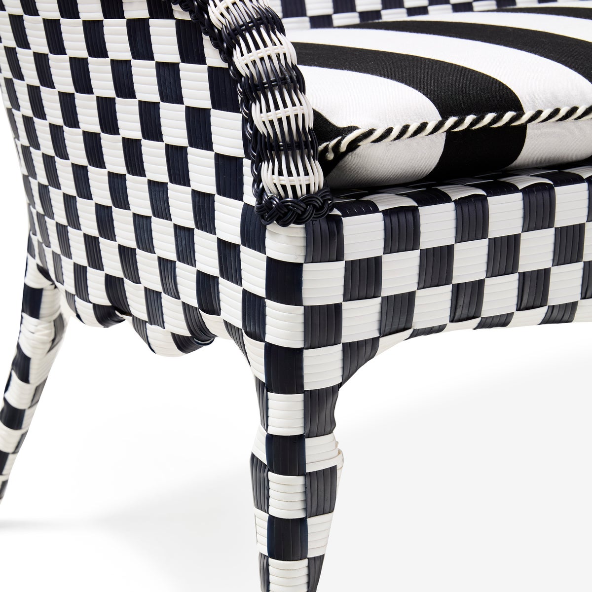 Gambit Check Outdoor Loveseat - Image 6