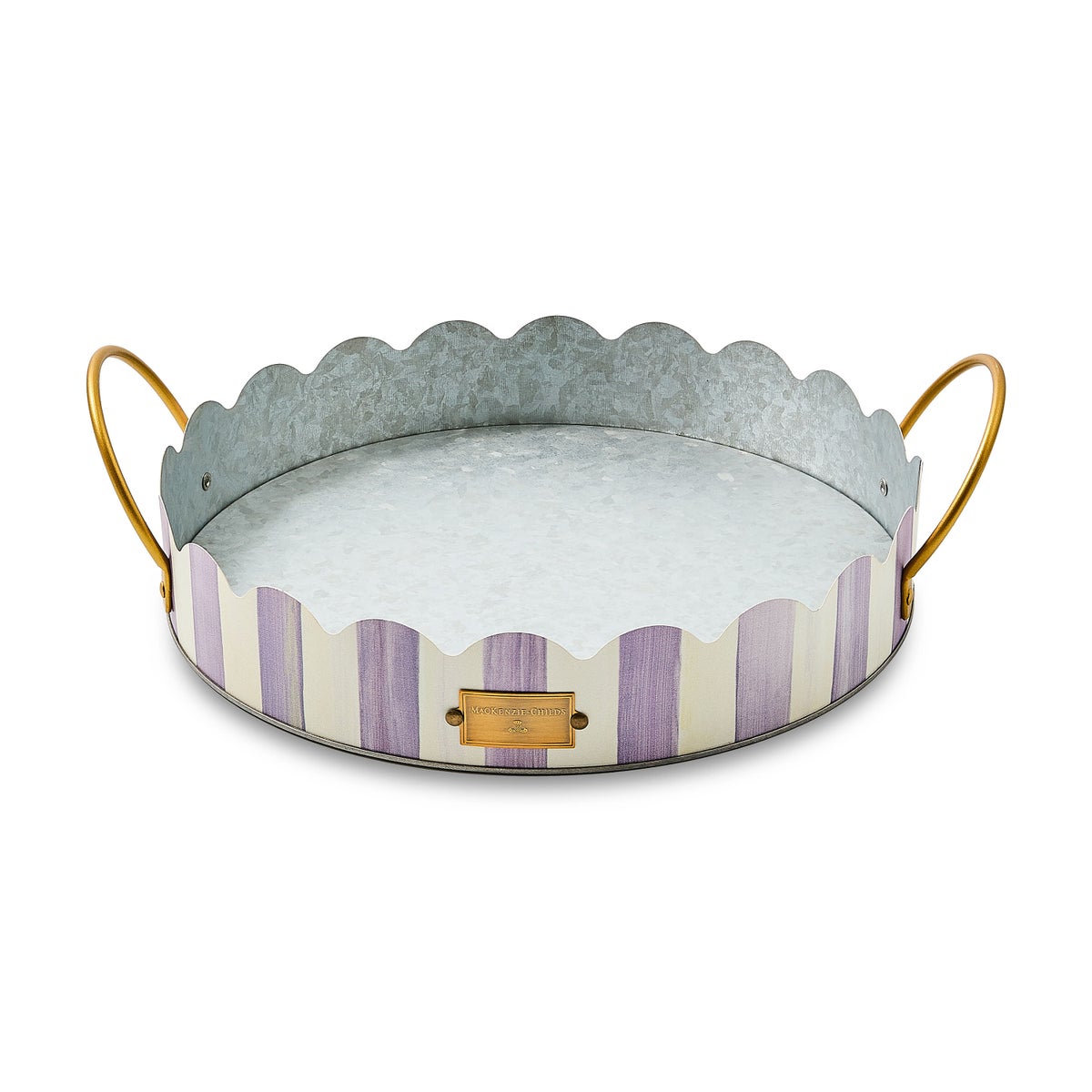 Violet Stripe Serving Trays, Set of 2 - Image 4