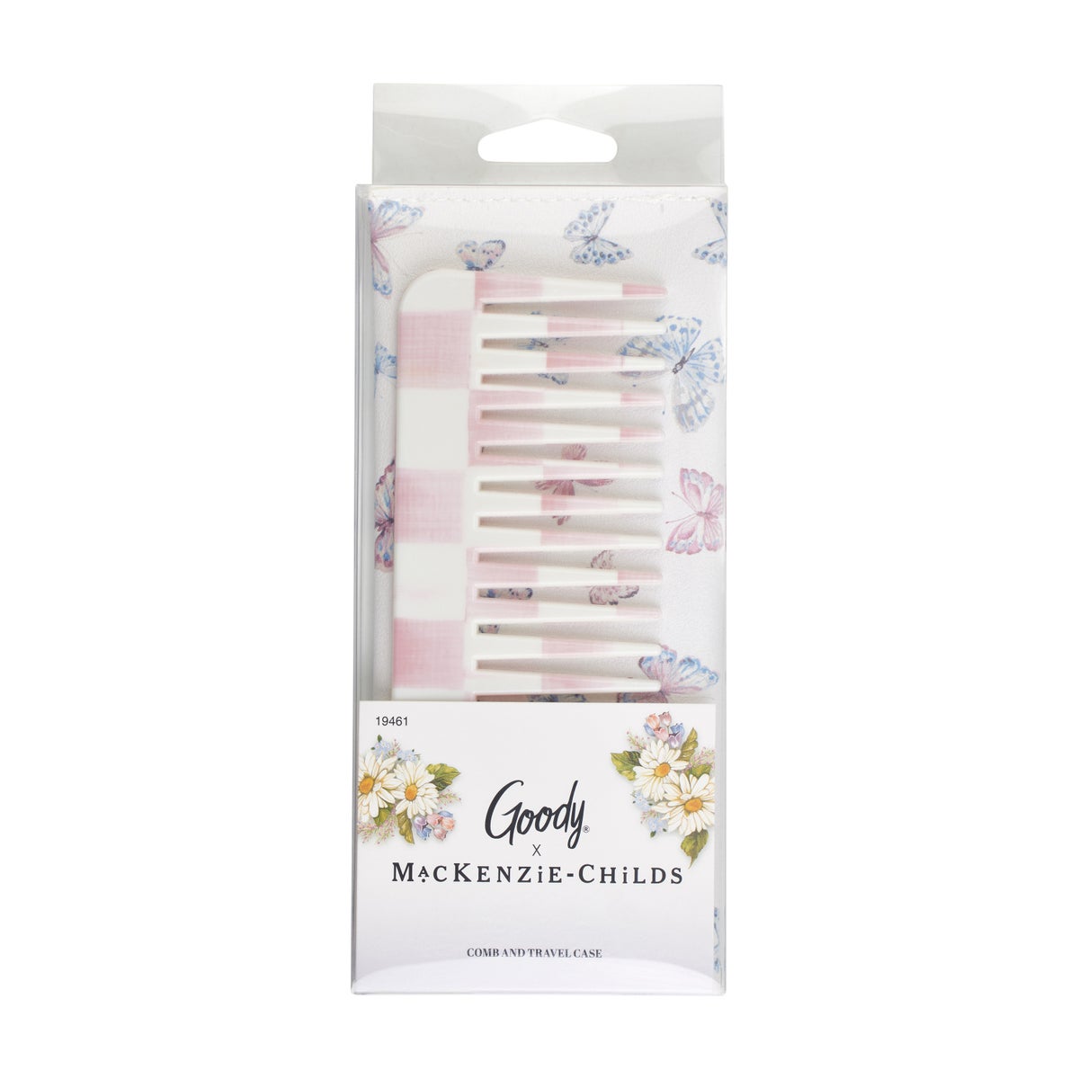 Goody Rosy Check Comb and Case - Image 4