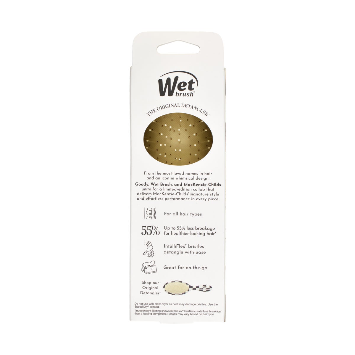 Wet Brush Courtly Check Mini Detangler Brush - Image 5