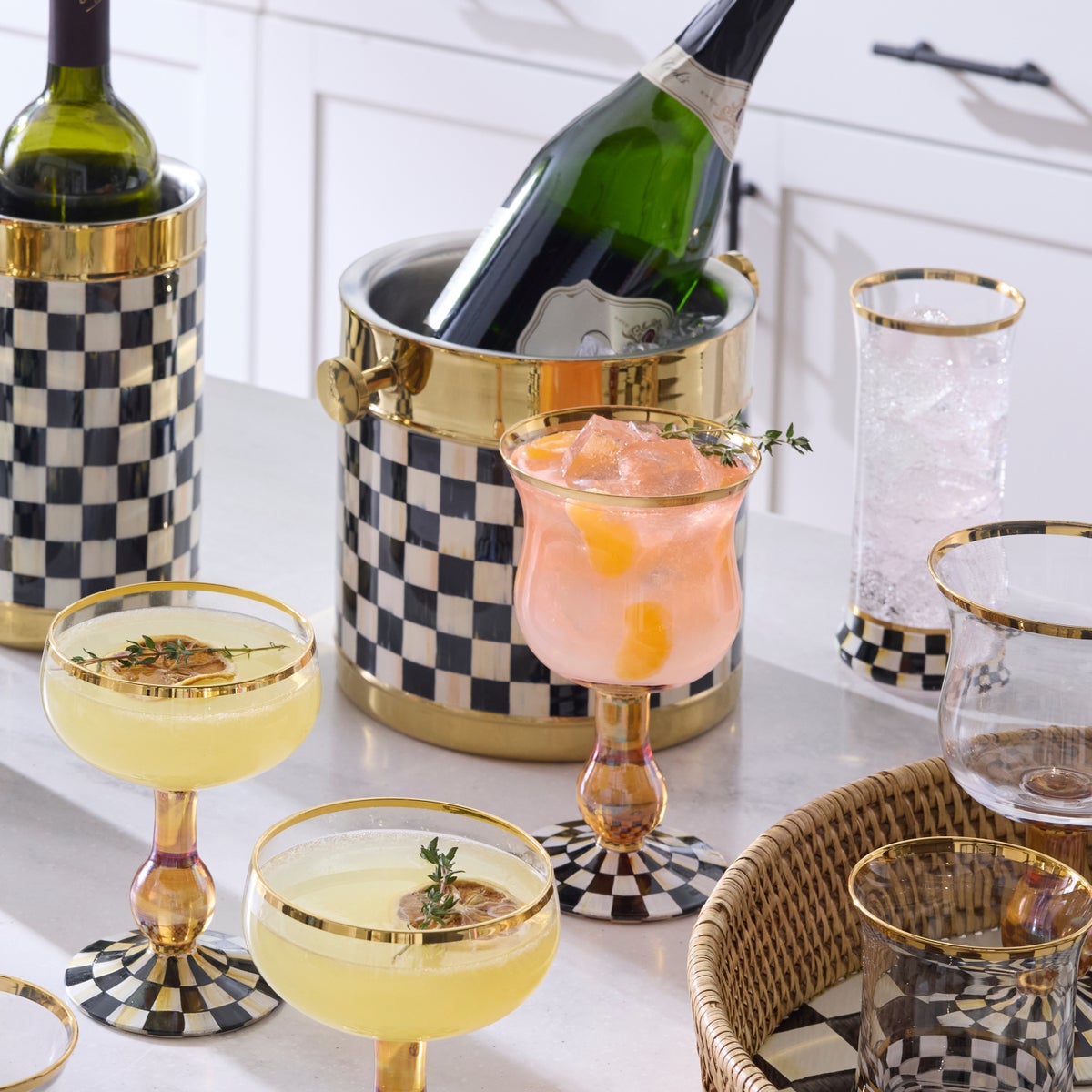 Courtly Check 3260 Gold Ice Bucket - Image 2