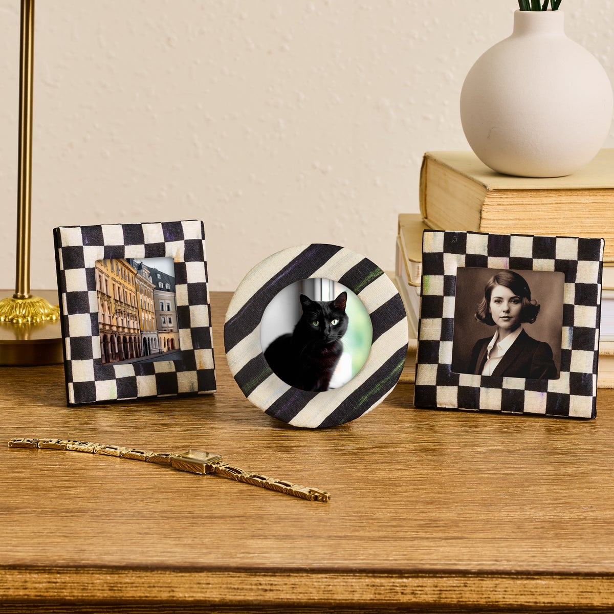 Courtly Fabric Frames, Set of 3 - Image 2