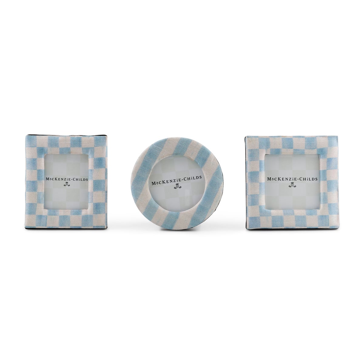 Sky Fabric Frames, Set of 3