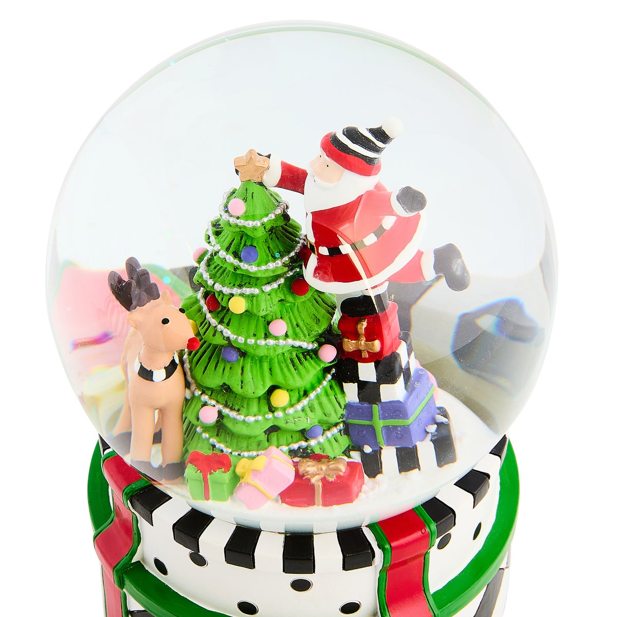 Santa & Rudolph Snow Globe - Image 3