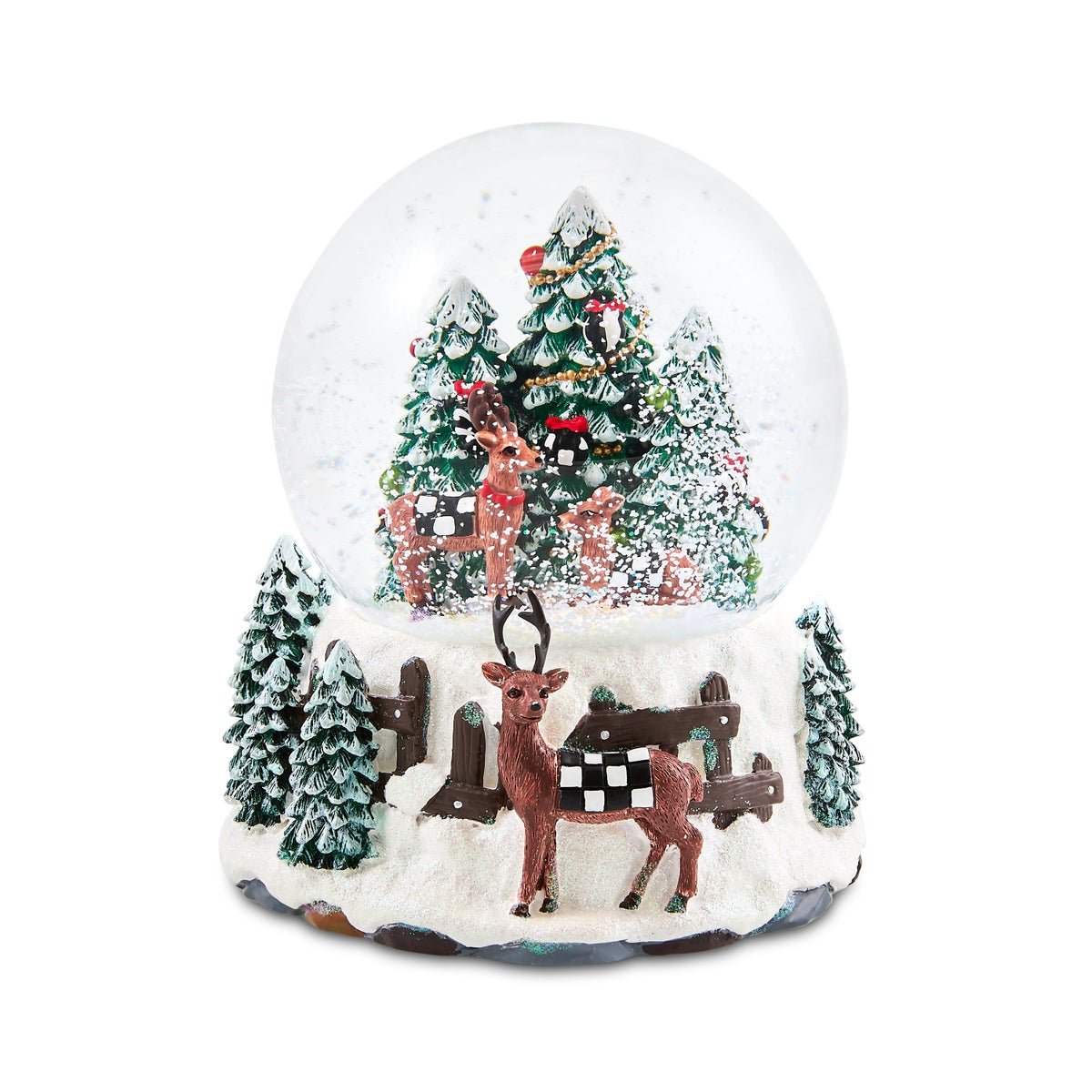 Holiday Forest Deer Snow Globe - Image 4