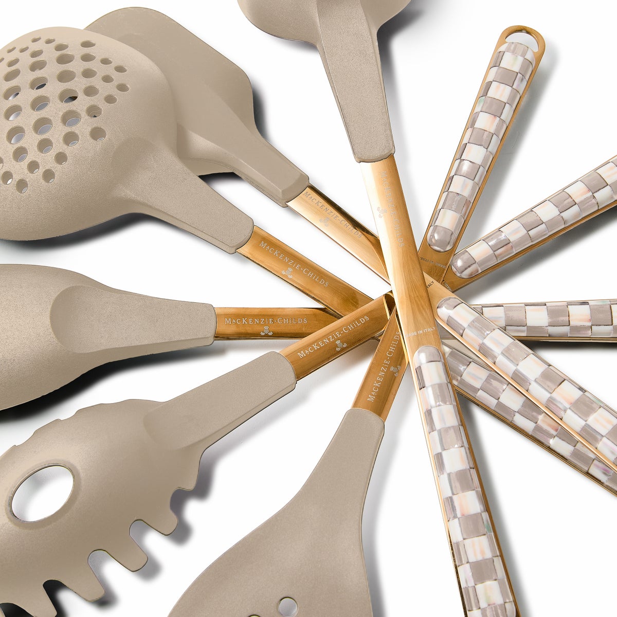 Mocha Check Slotted Turner - Image 3