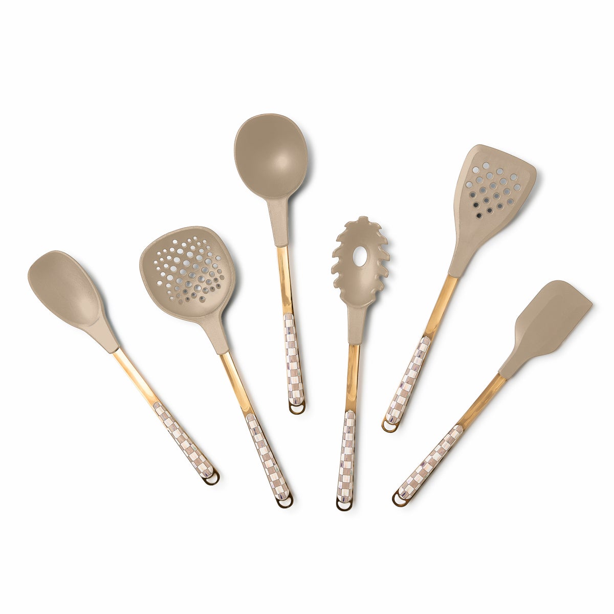 Mocha Check Slotted Turner - Image 4