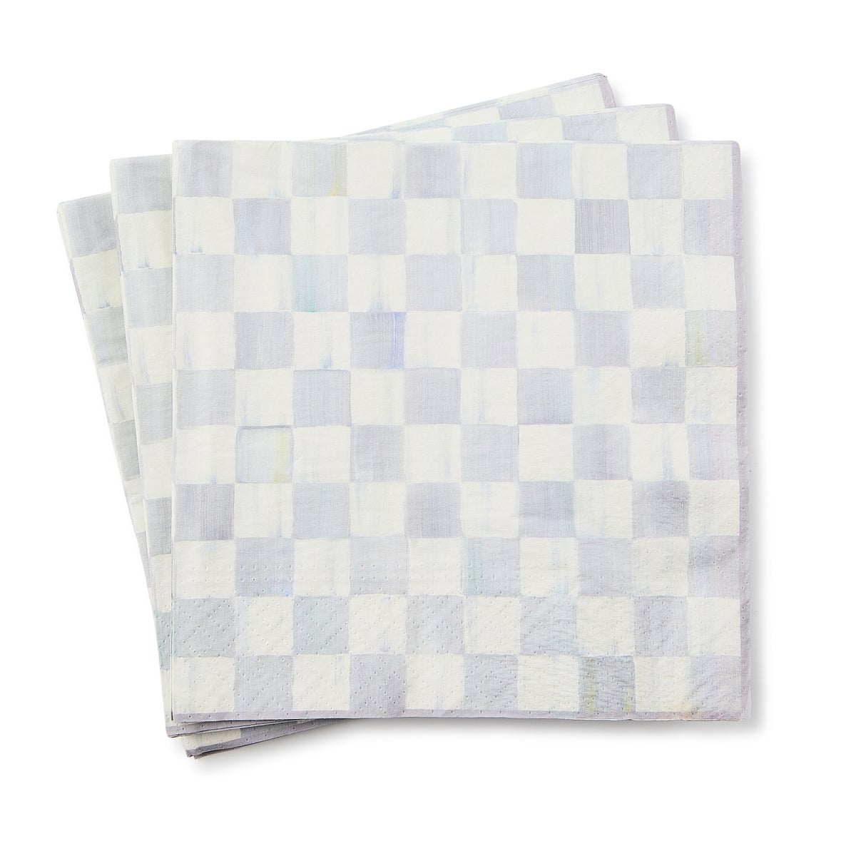 Sterling Check Dinner Paper Napkins - Image 2