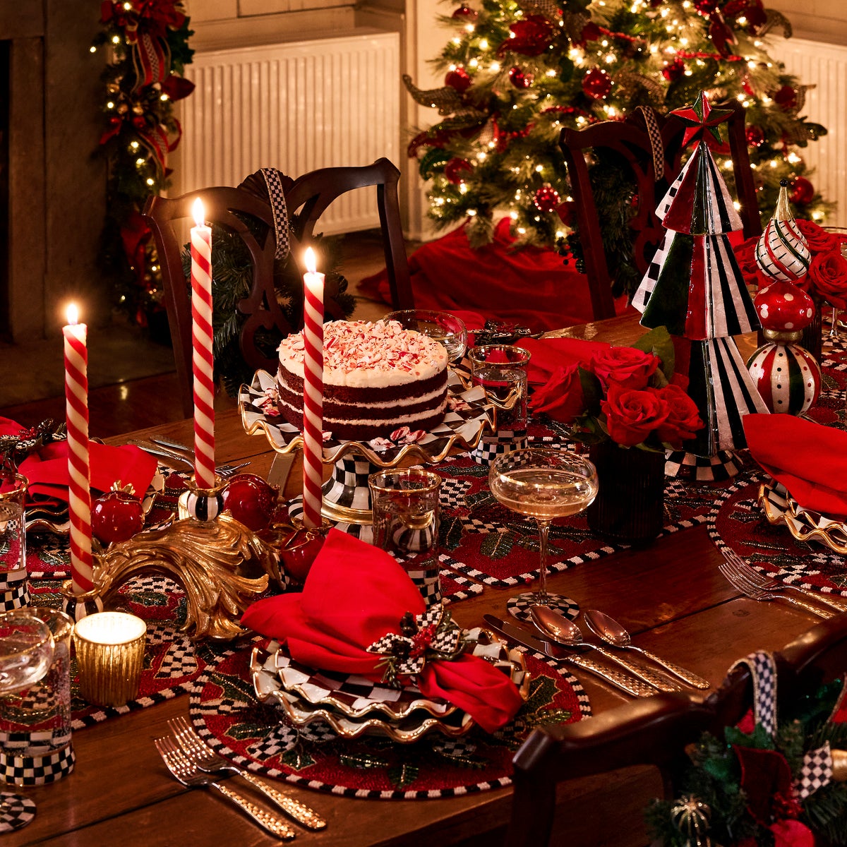Candy Cane Dinner Candles, Set of 2 - Image 2