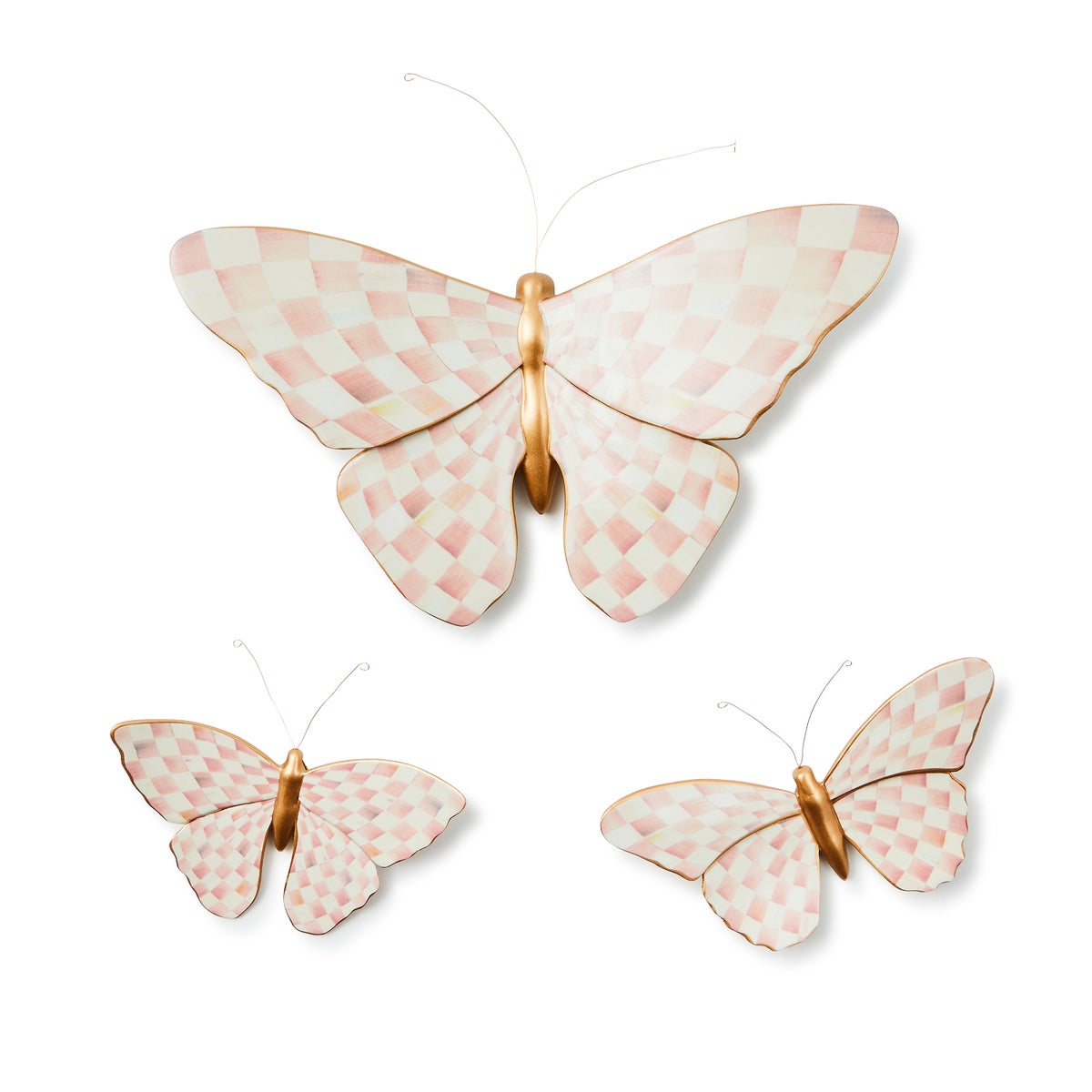 Rosy Check Butterfly Wall Decor - Image 3