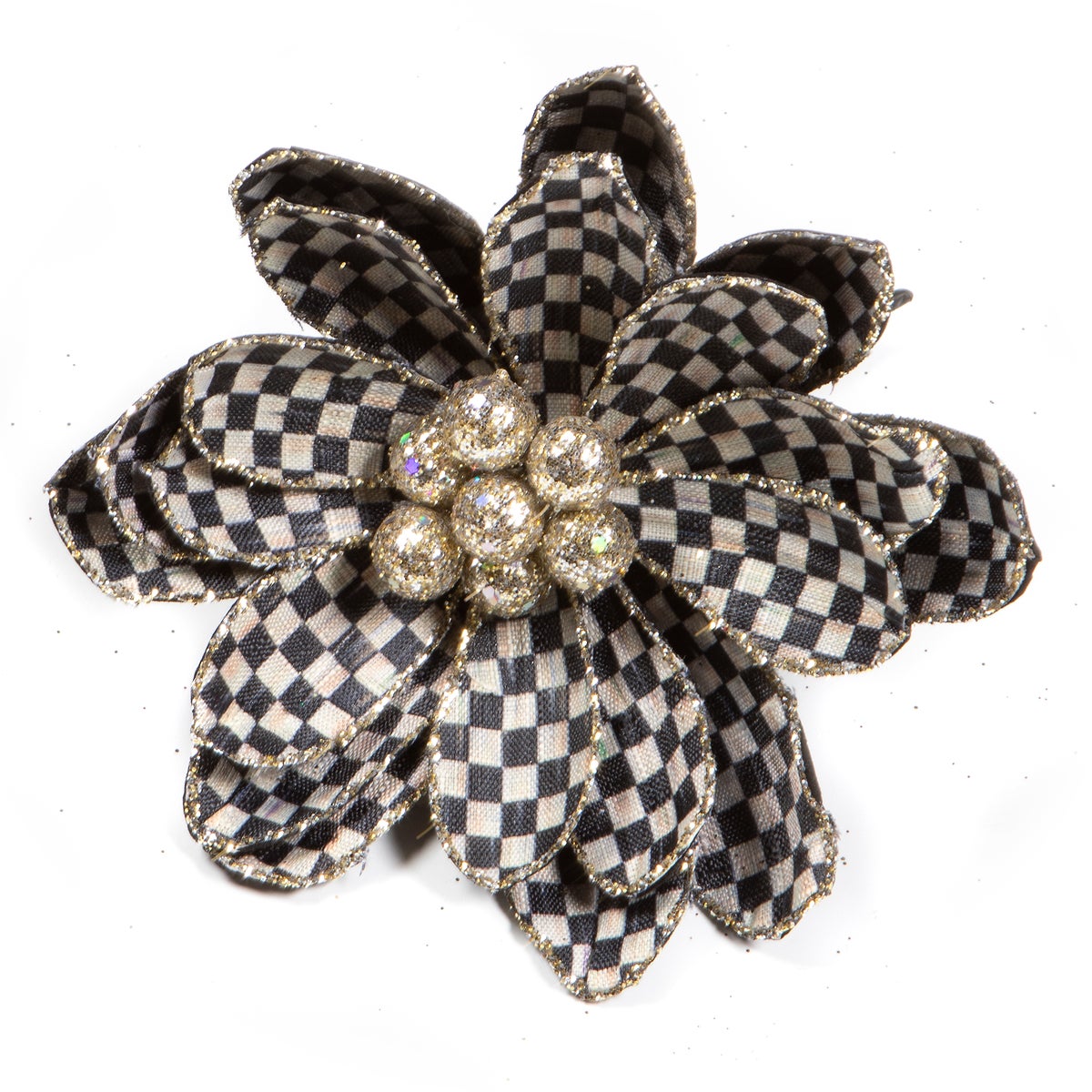 Courtly Check Flower Clip