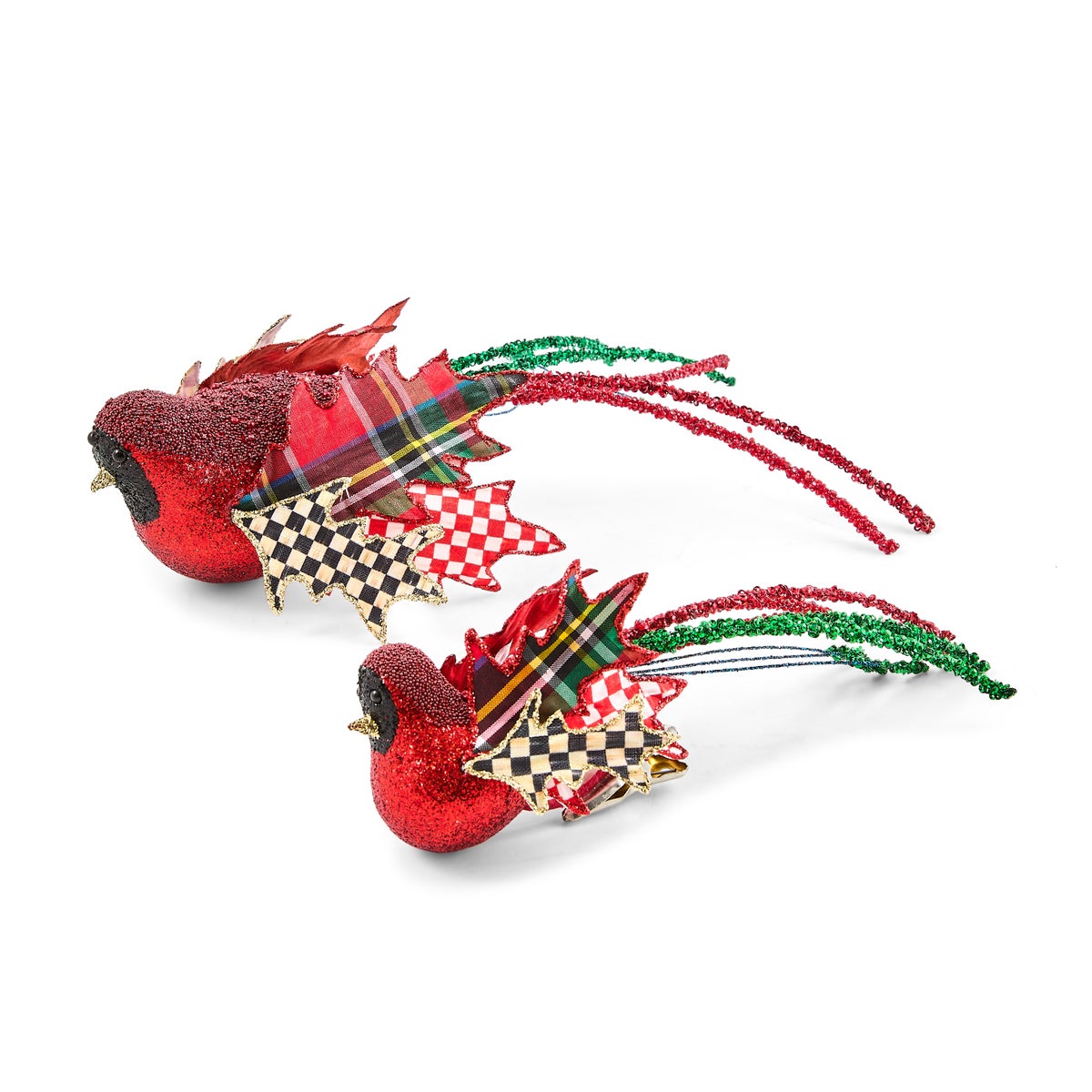 Timeless Tartan Bird Clips, Set of 2 - Image 4