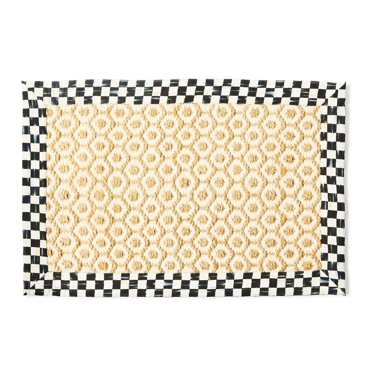 Courtly Check Natural Honeycomb 2' x 3' Jute Rug