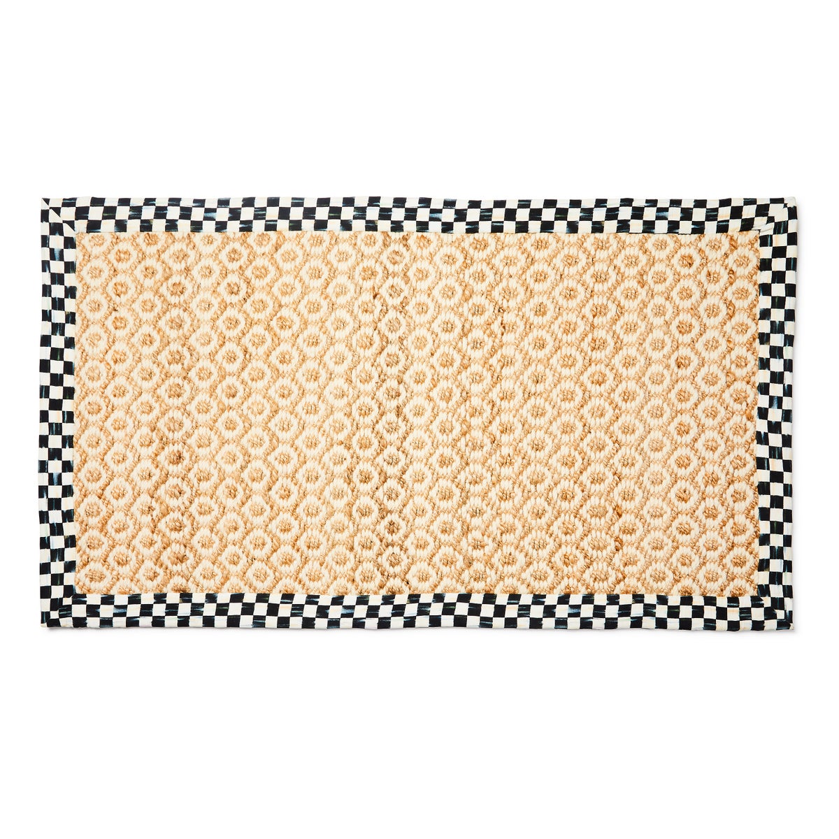 Courtly Check Natural Honeycomb 3' x 5' Jute Rug