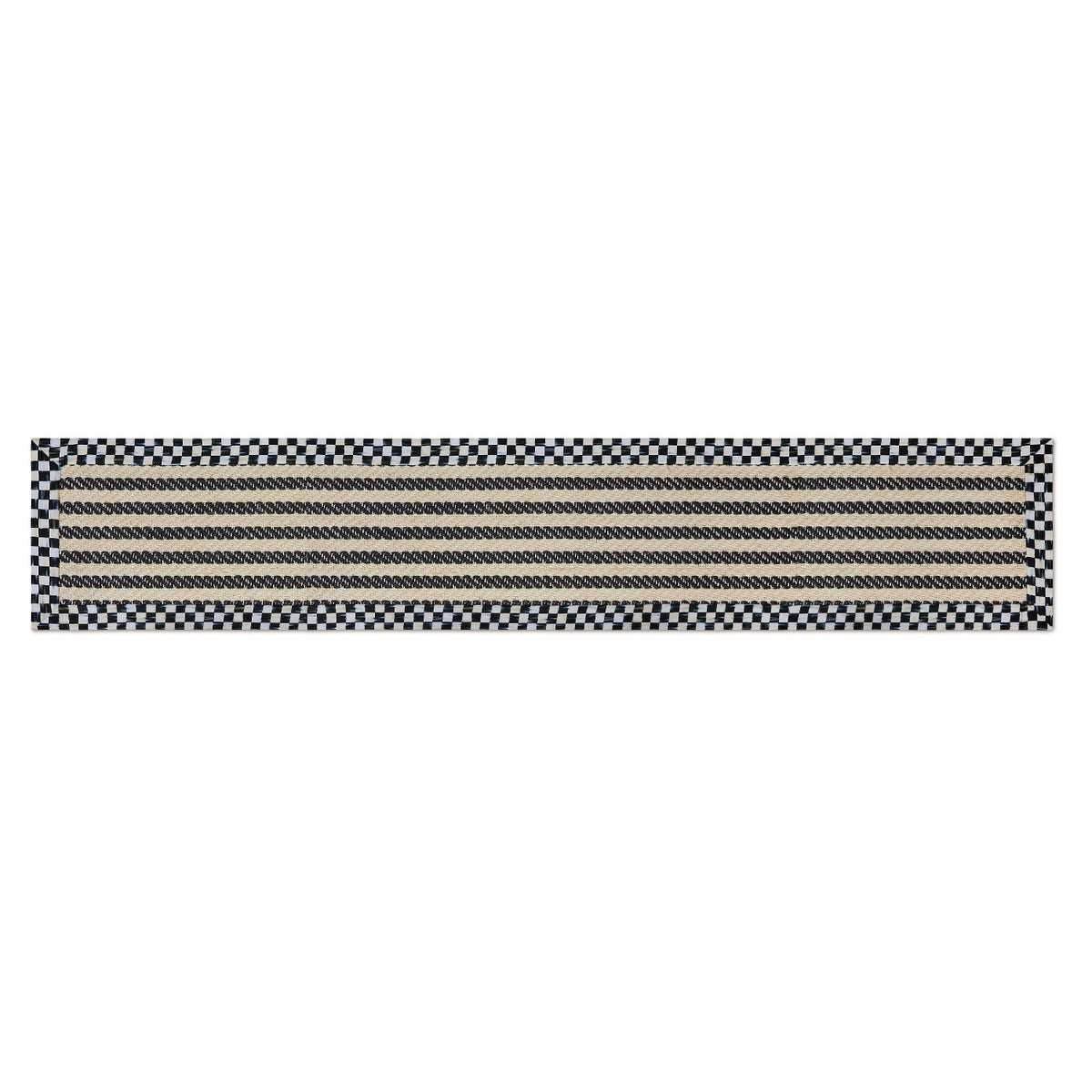 Courtly Check Herringbone Stripe 2'6" x 9' Sisal Runner