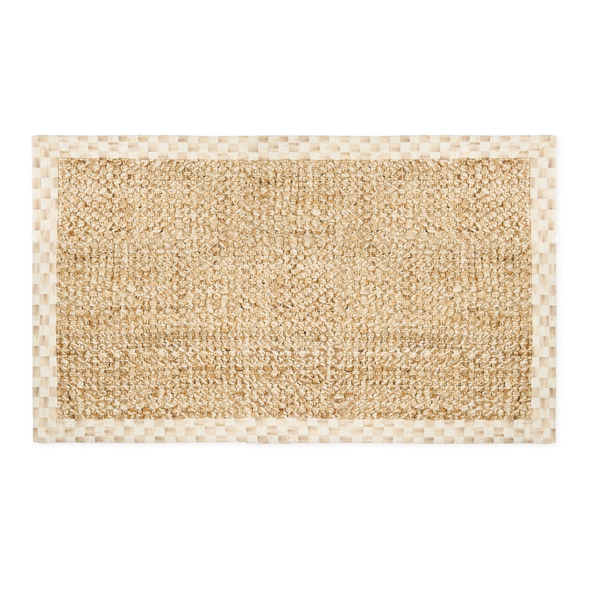 Mocha Check Chunky Jute 3' x 5' Jute Rug