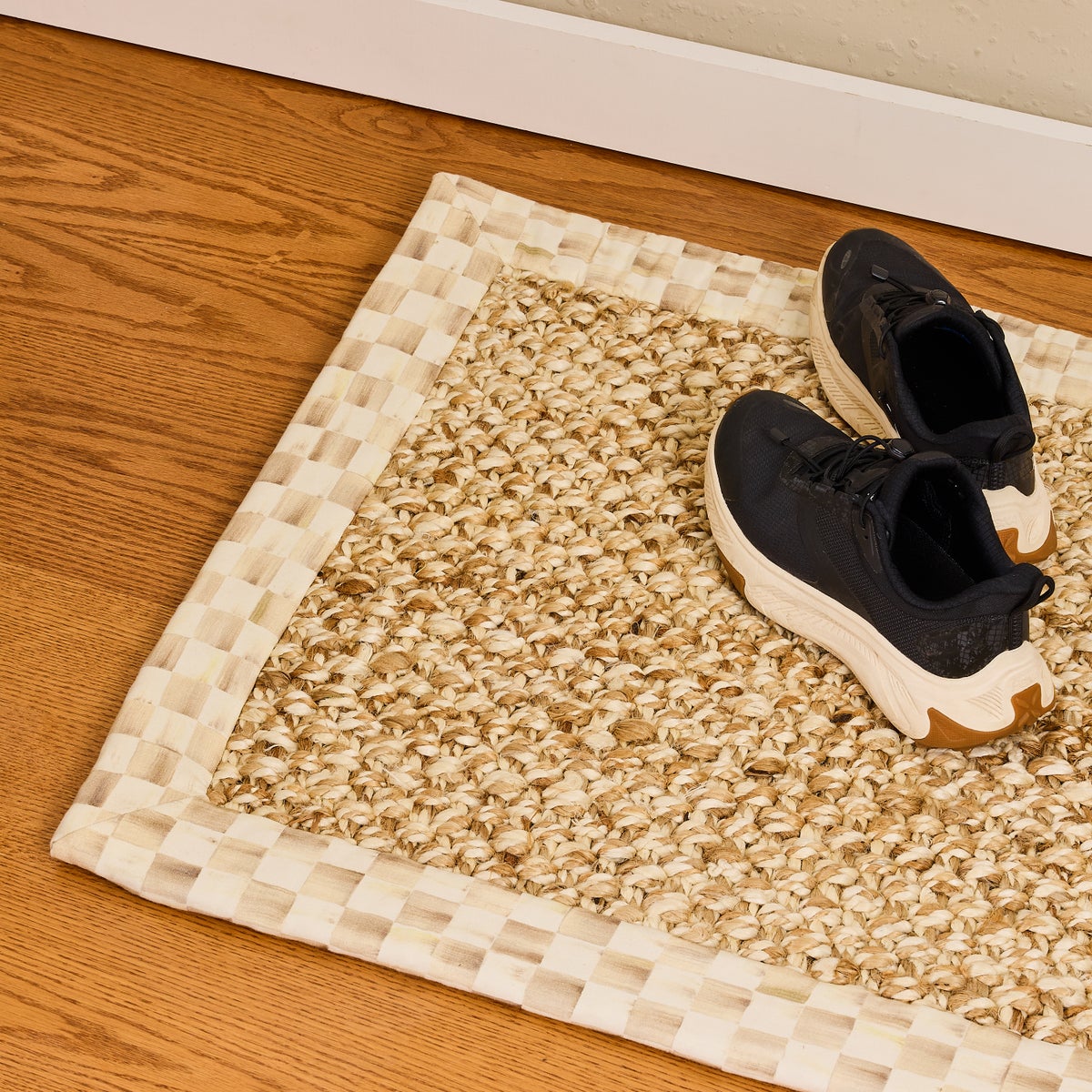 Mocha Check Chunky Jute 8' x 10' Jute Rug - Image 2