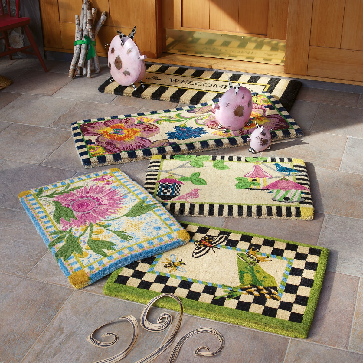 Flower Market Double Door Entrance Mat - Image 5