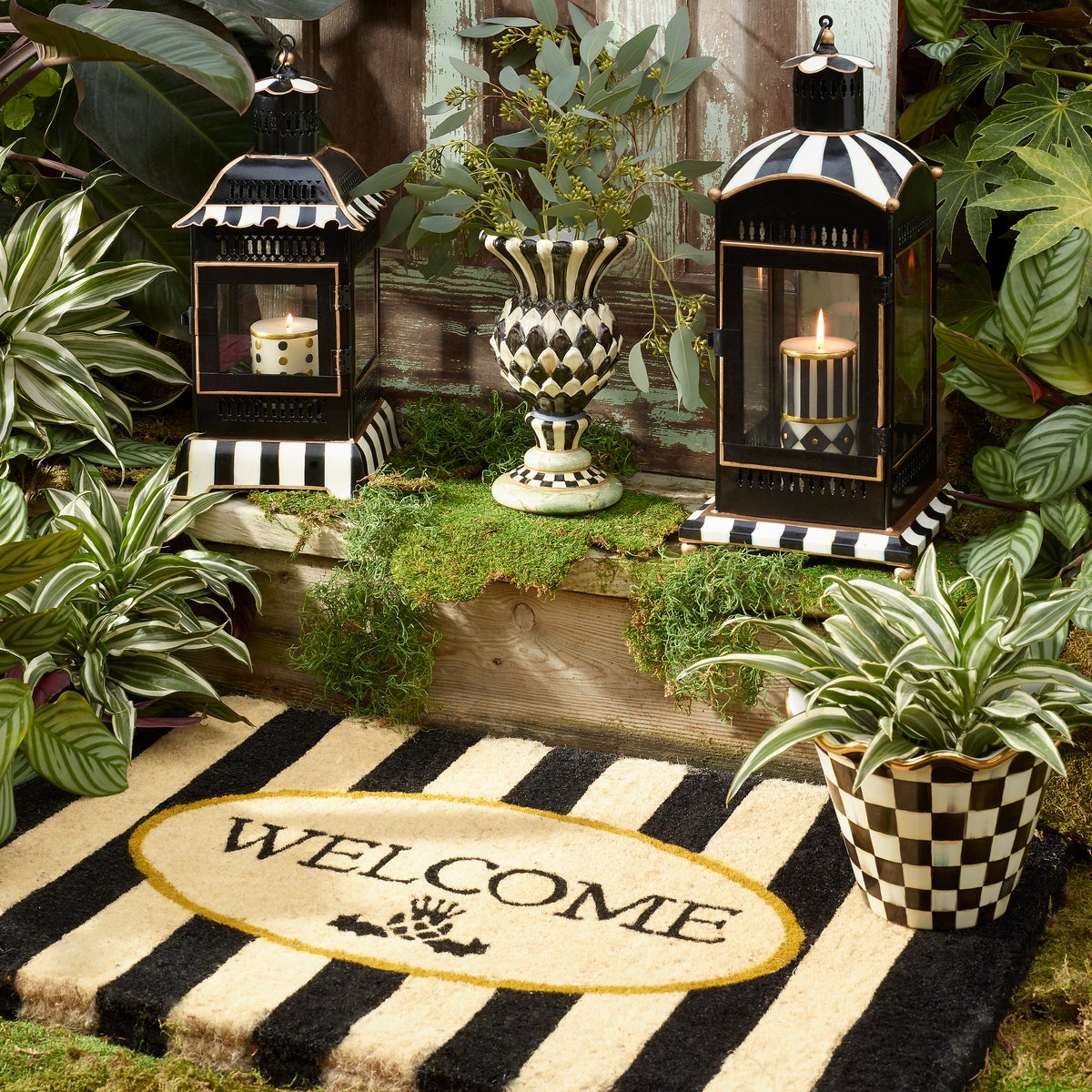 Welcome Awning Stripe Entrance Mat - Image 5