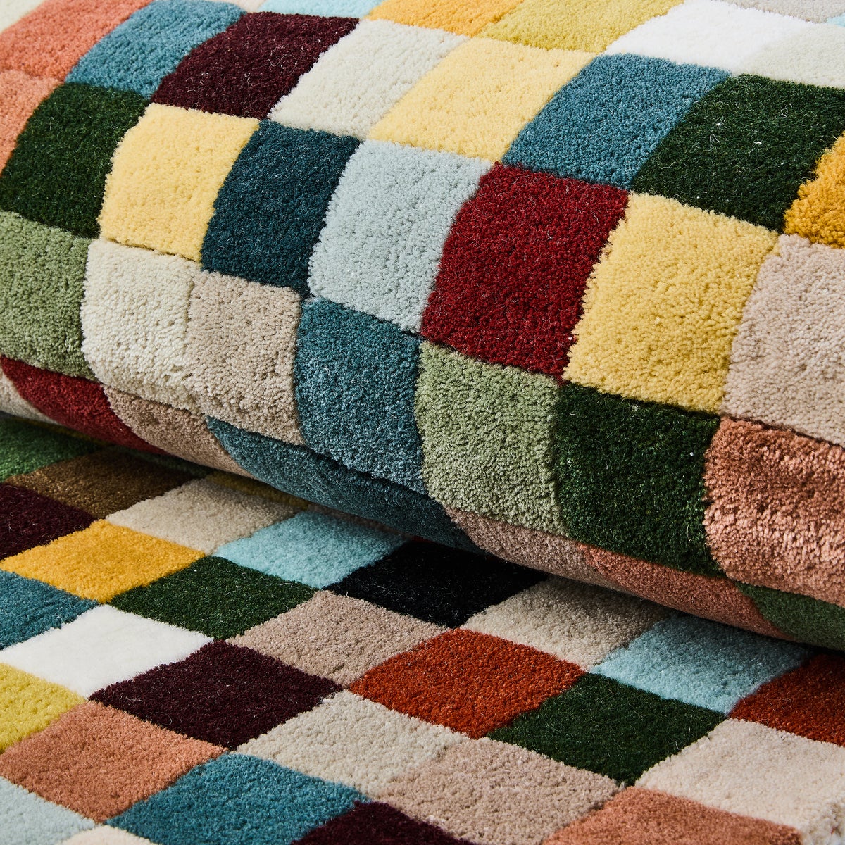 Multicolor Checkerboard 8' x 10' Rug - Image 2